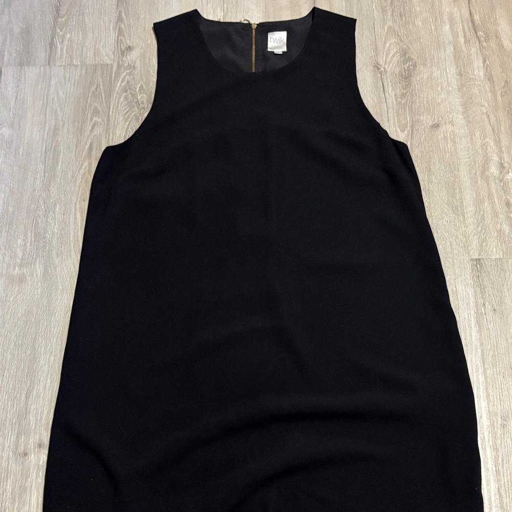 Twik Elegant Black Sleeveless Dress